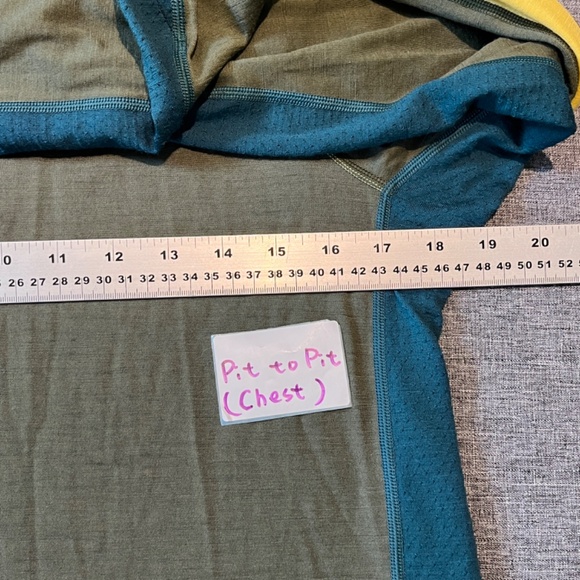 Icebreaker Merino 200 Base Layer long Sleeve Shirt - Men's Size M - Green Blue - Picture 7 of 9